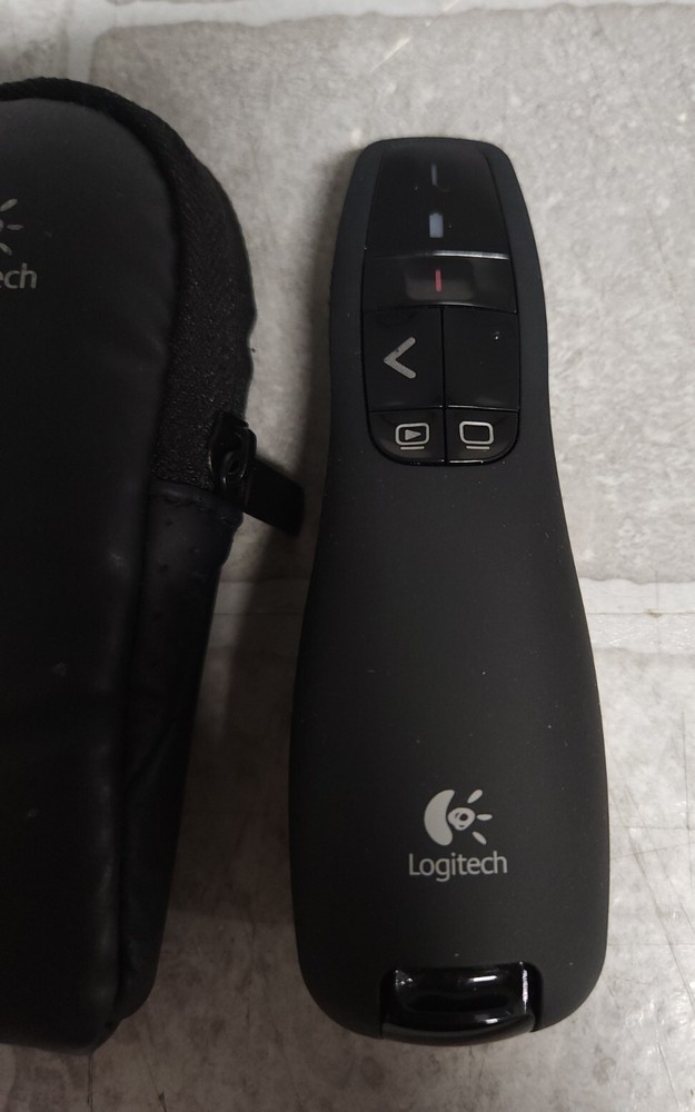 Logitech R400 Presenter Remote w/Laser Pointer NO BATTERIES