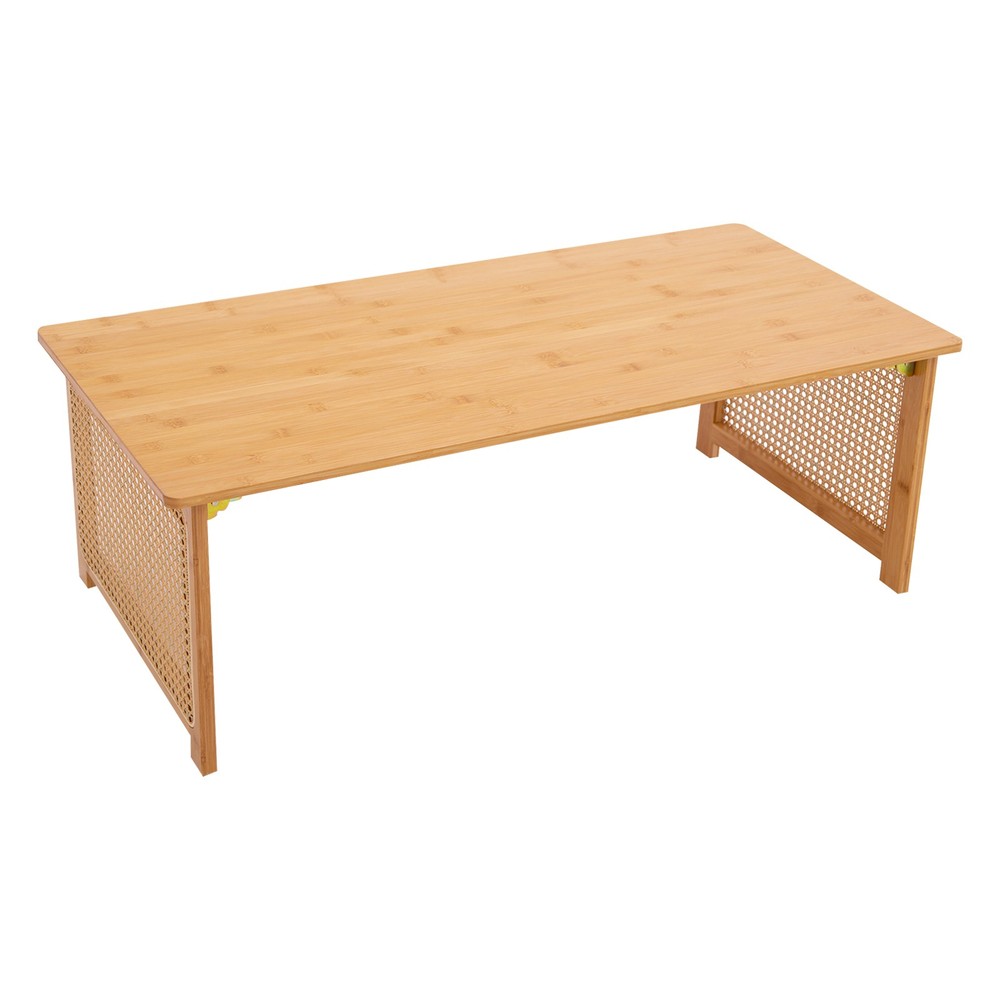 Floor Table Foldable Bamboo Low Table Imitation Rattan Table Tea Ceremony Table