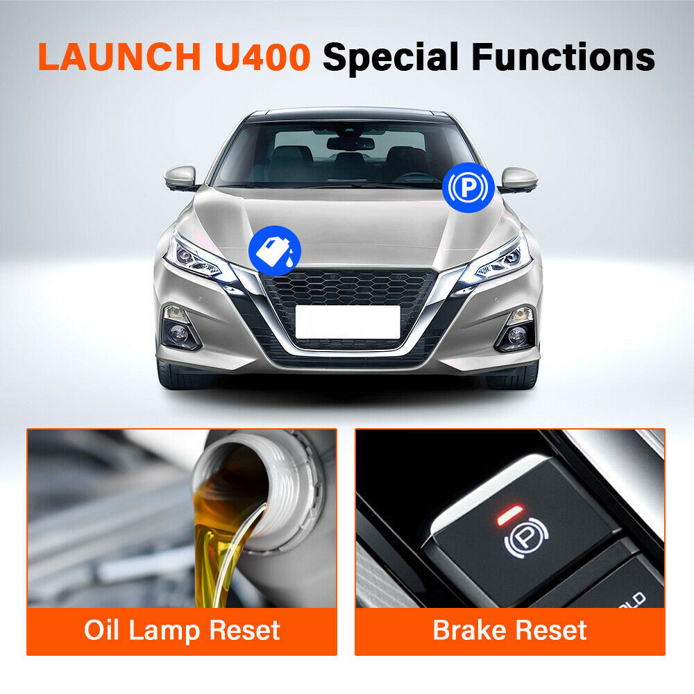 LAUNCH U400 OBD2 Scanner Code Reader Injection ENGINE System OIL EPB Diagnostic