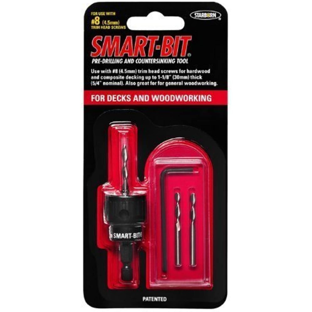 Starborn BDA141 No.8 Trim Head Smart-Bit Pre-drilling & Countersinking Tool