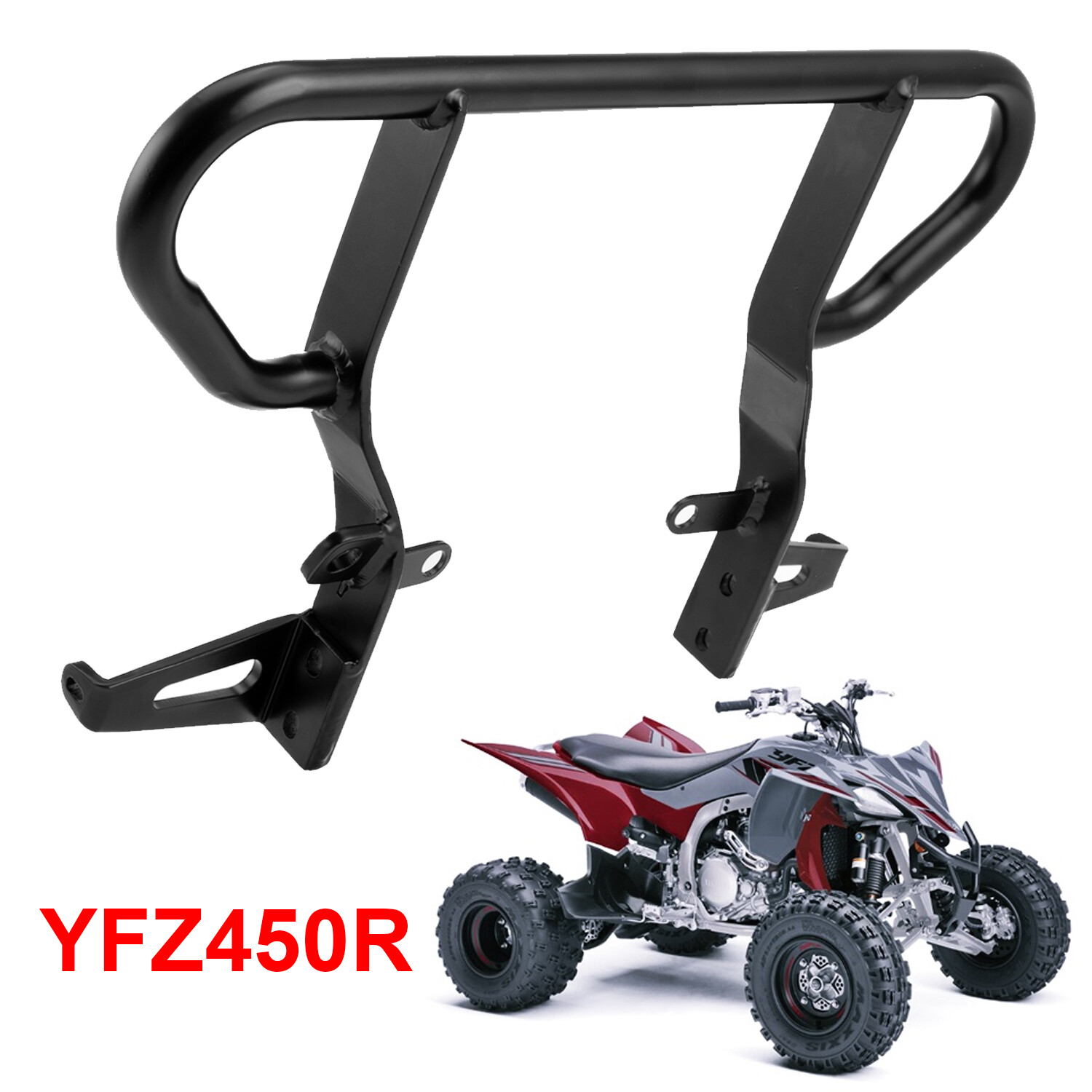 For Yamaha Yfz 450r Grab Bar Bumper Rack 2009-2024 2020 2014 Handle Black