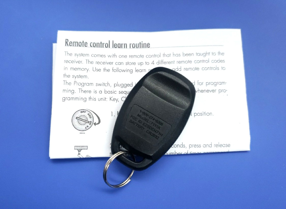 Clifford 1 Button Remote Transmitter Fob 7111X - Tested - Start Button