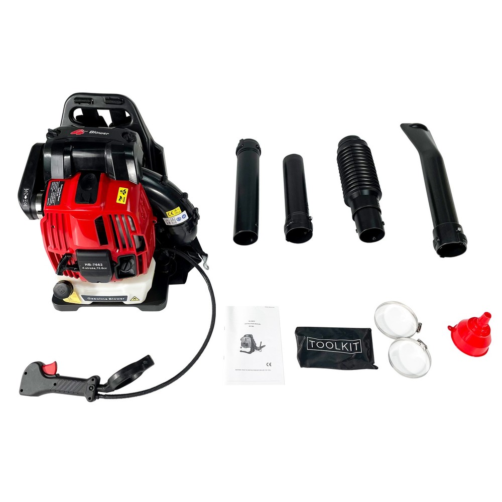 Backpack Gas Leaf Blower,76CC,660CFM,200MPH