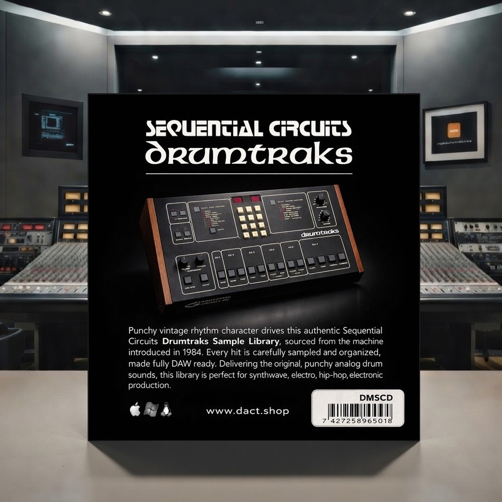 Sequential Circuits Drumtraks Drum Machine Sample Library