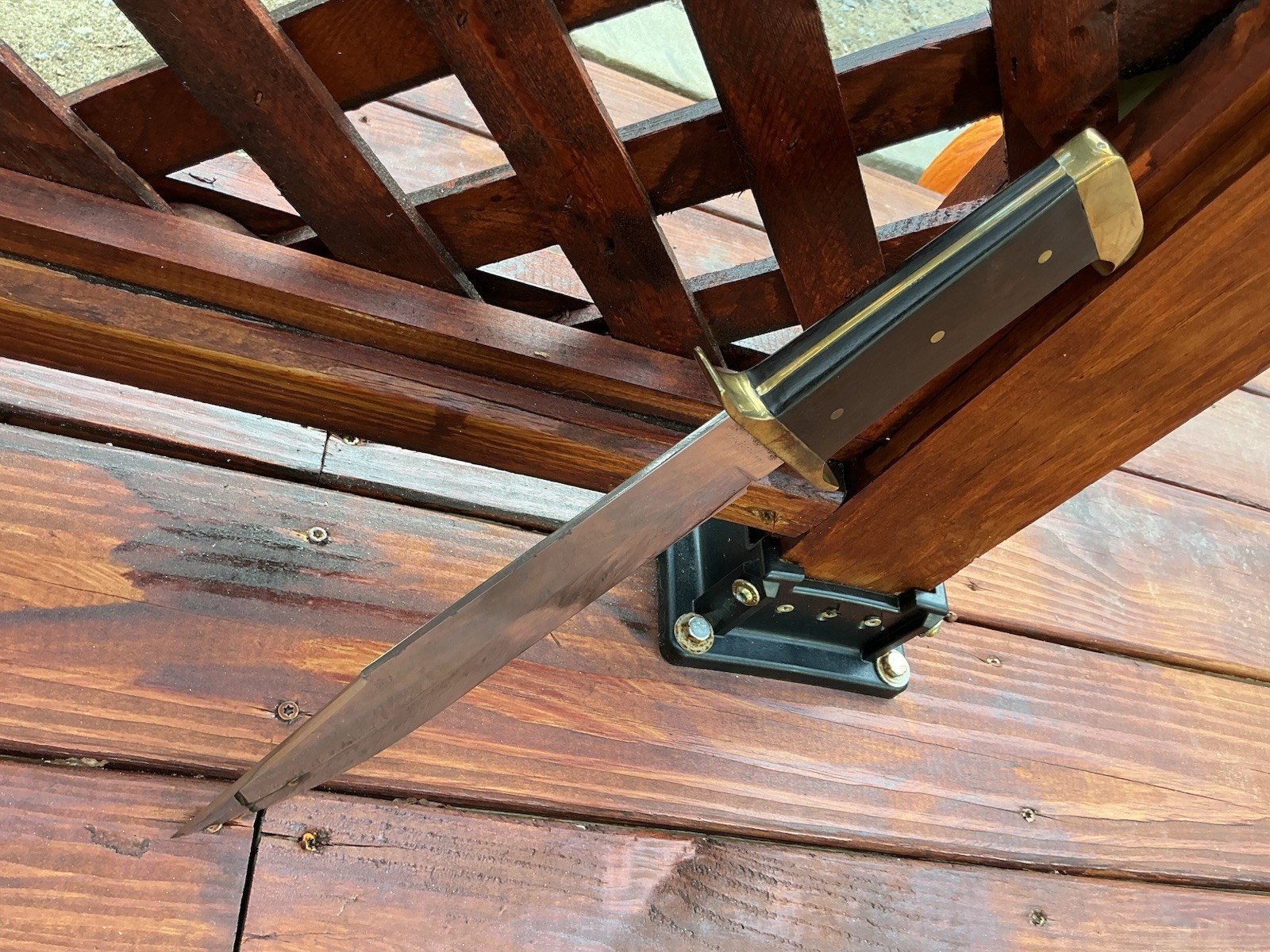 Vintage Antique Bowie knife rosewood handle custom USA