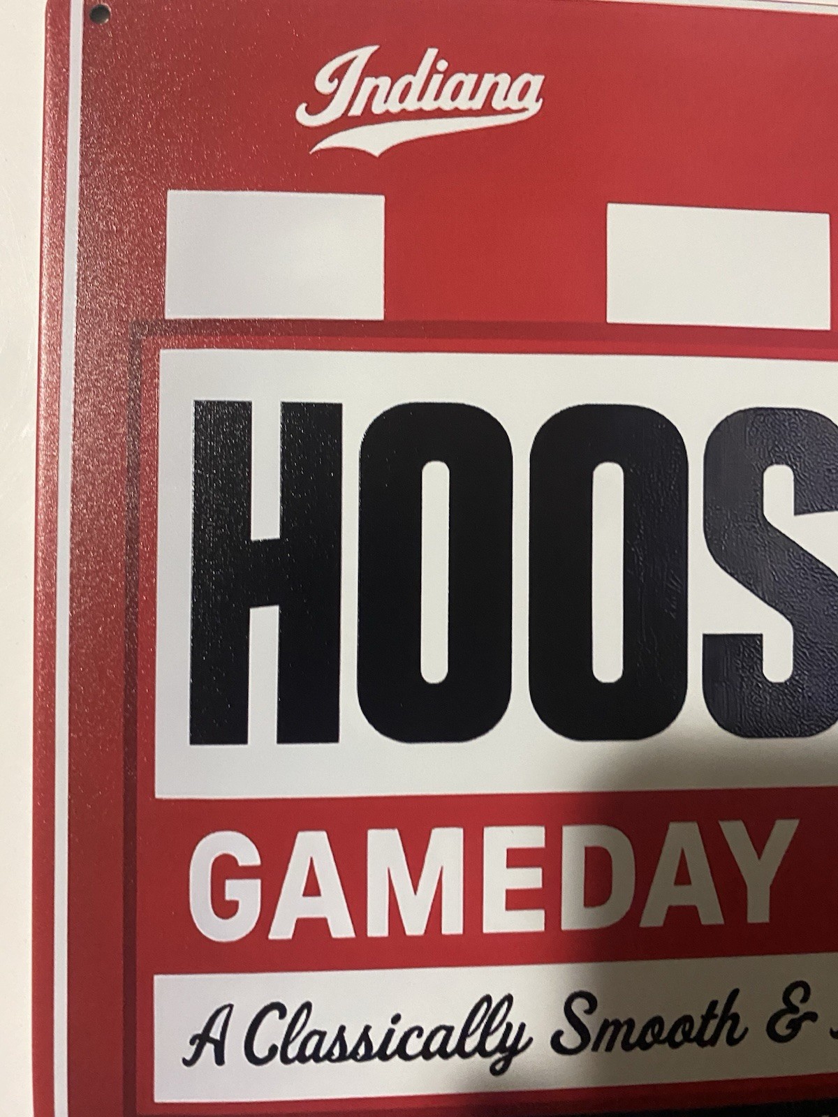 Upland Beer Indiana Hoosiers Sign Gameday Lager Craft READ DESCRIPTION READ