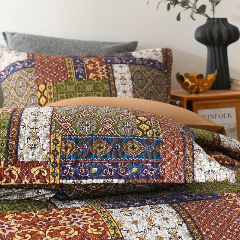 Quilt Sets Reversible Coverlet Sets Comforters Vintage Bohemian Patchwork