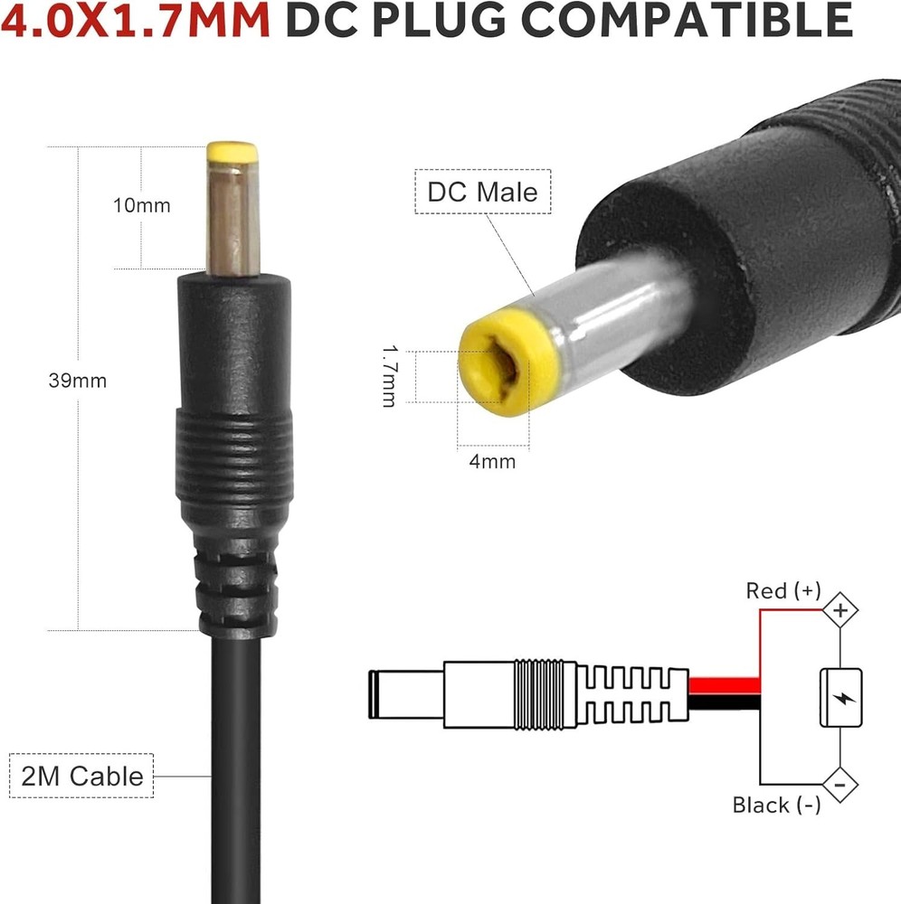 Extra Long 79-Inch Power Cable for Trail Cameras - Durable & Waterproof Design