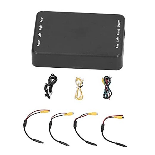 4 Way Car Video Switch Panoramic Camera Control Switch 360° Degree Camera