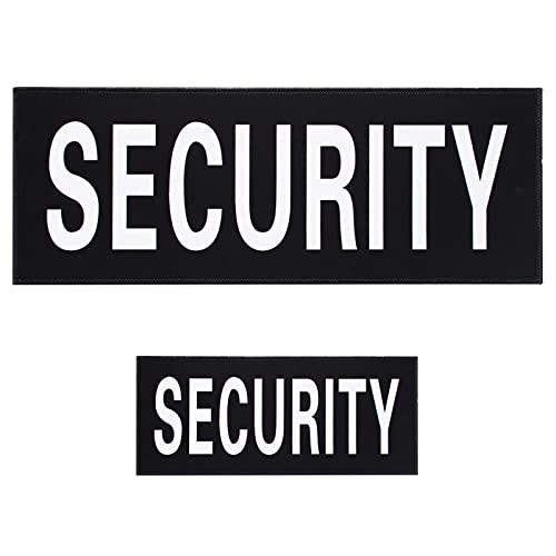 Reflective Security Patches with Hook and Loop Back Panel Removable Security