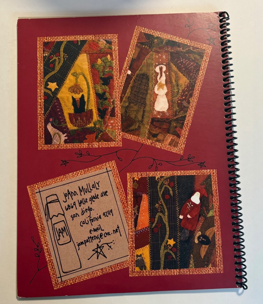OOP “Wool Crazy”wool applique book by JoAnn Mullaly