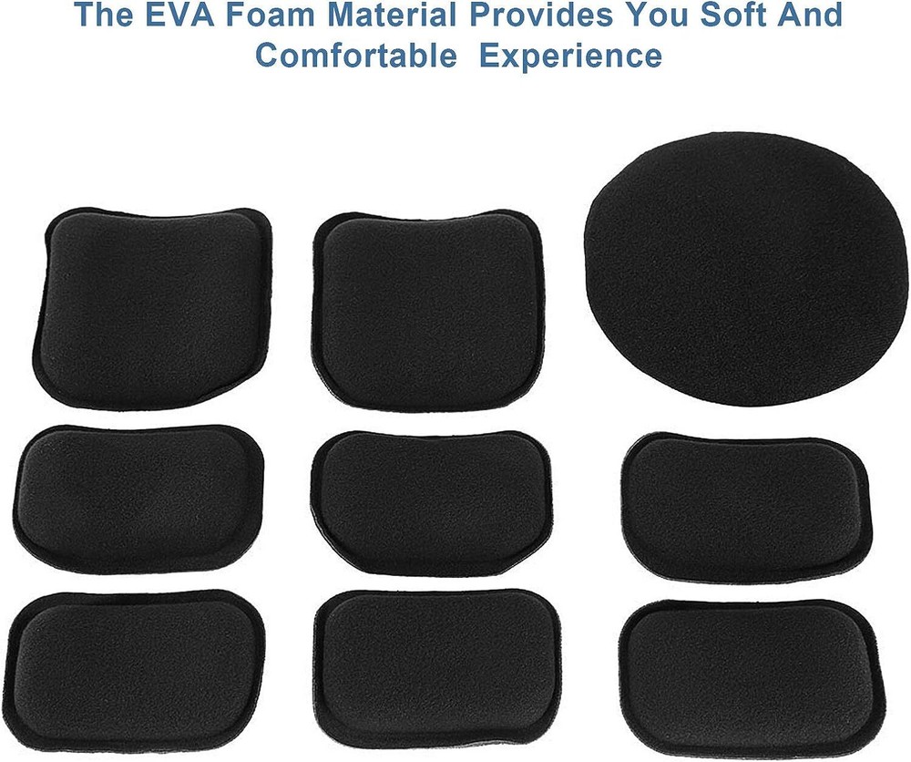 19Pcs Universal Airsoft Helmet Pad Tactical Helmet Replacement Foam Padding Kits