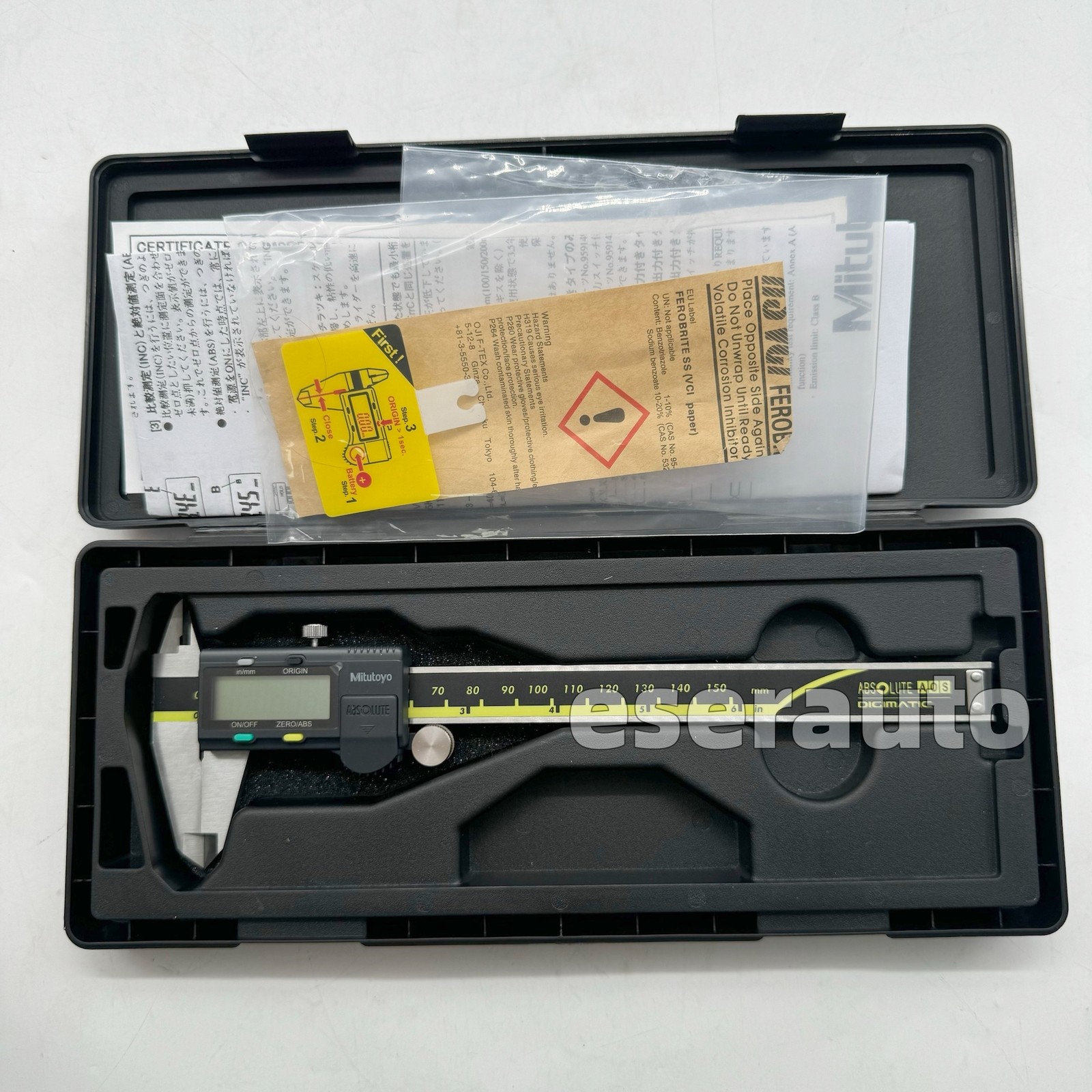 150mm/0-6 Absolute Digital Digimatic Vernier Caliper Mitutoyo Japan 500-196-30