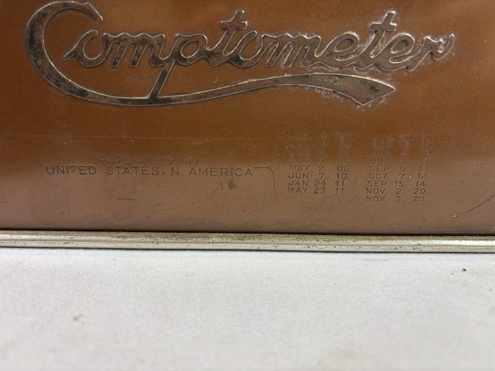 Vintage Adding Machine COMPTOMETER Felt & Tarrant - Model F - Chicago TBE