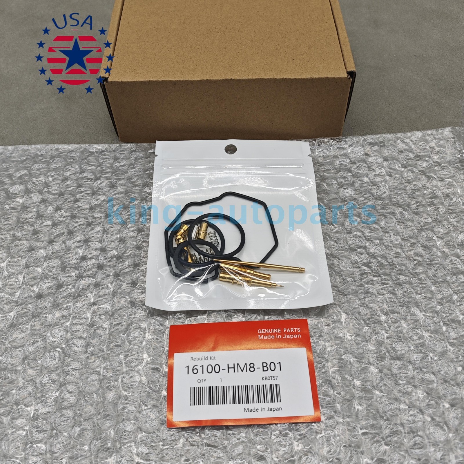 OEM ! New Carburetor Rebuild Kit For Honda Recon 250 TRX250TE TM Sportrax 250