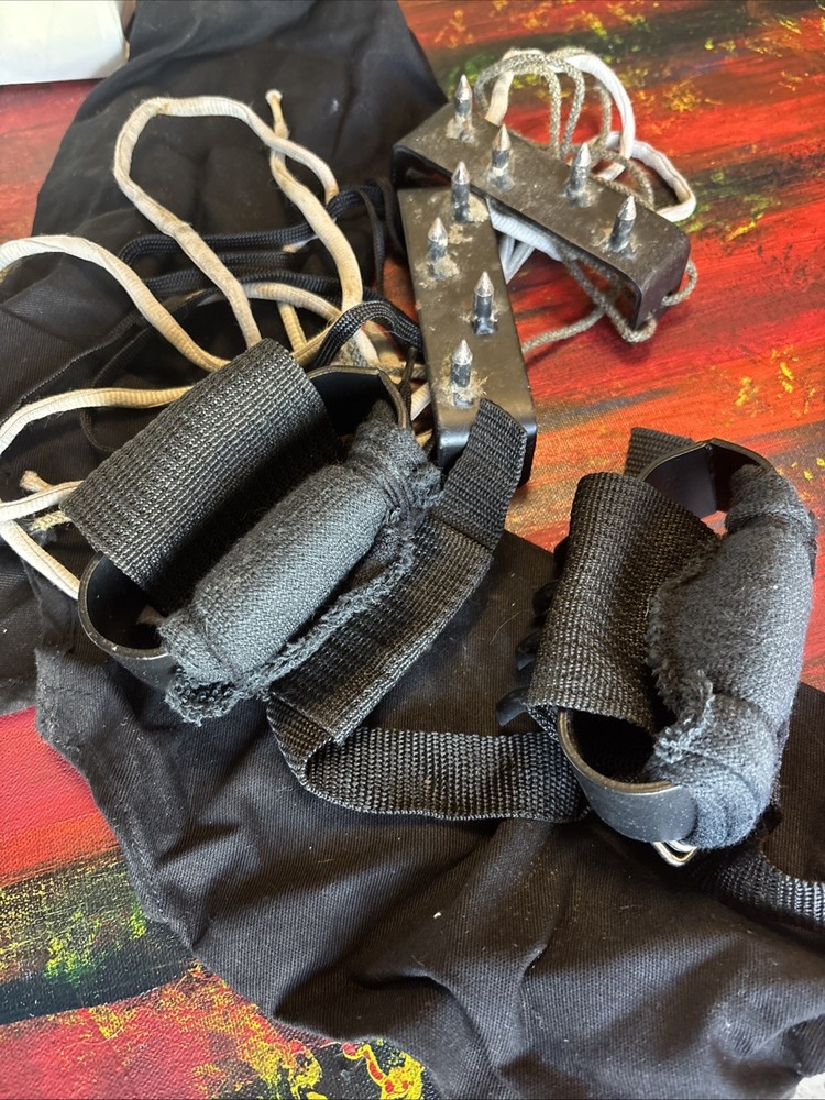 Ninja Tree Climbing Claws / Spikes Wearable Adjustable Tree Climbing Spikes