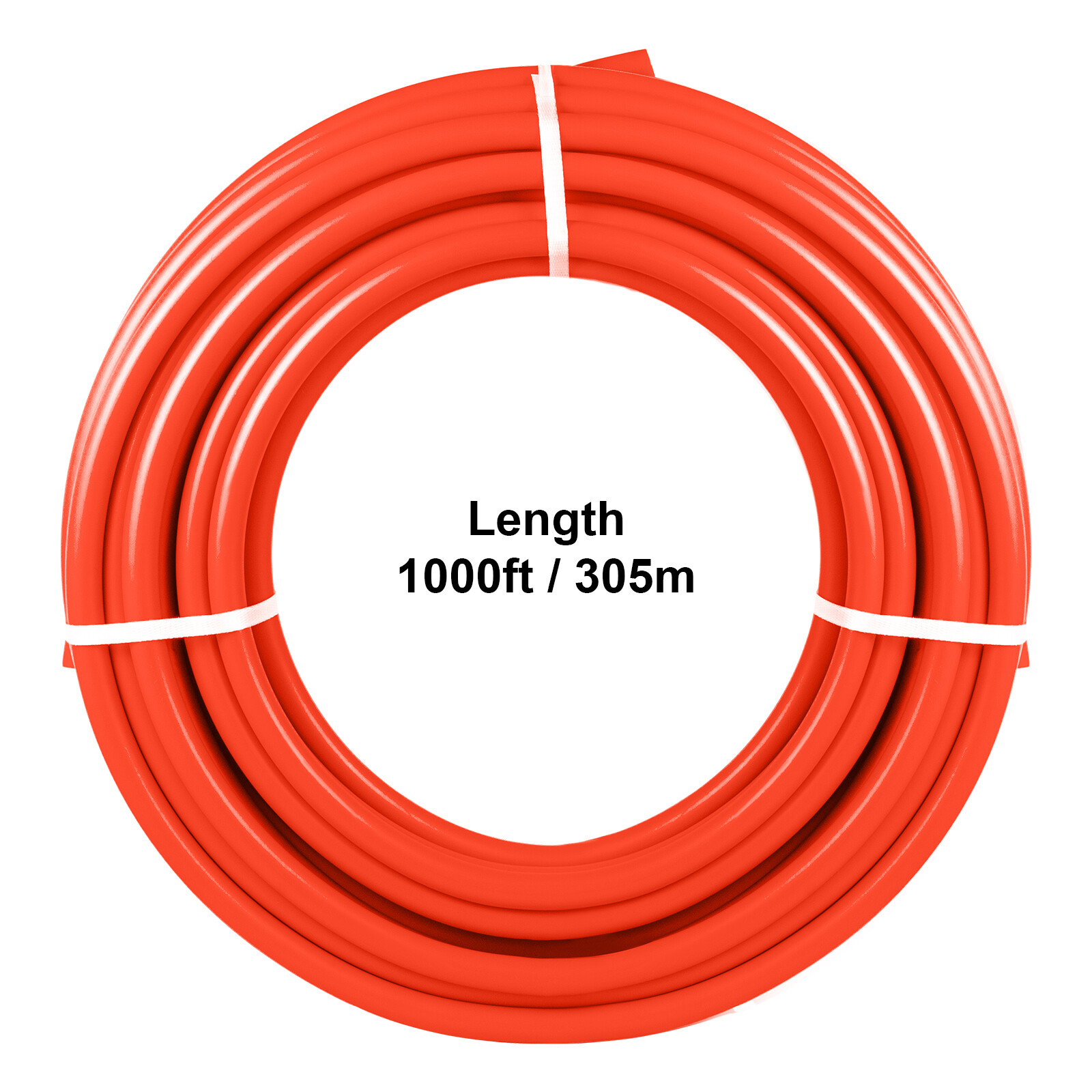 VEVOR 1/2" x 1000ft Pex Tubing Pex Pipe Oxygen Barrier Red Radiant Floor Heating