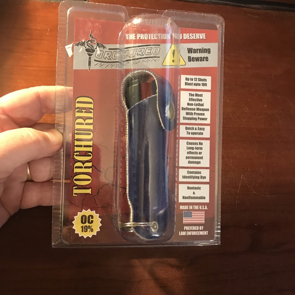 TORCHURED Pepper Spray Maximum Strength with Blue Carrying Case and Keychain