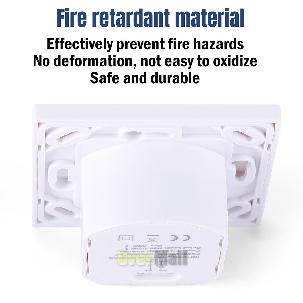 PIR Infrared Motion Sensor Detector Wall Lighting Switch Automatic ON/OFF Home