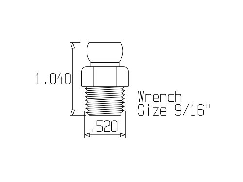 LOC LINE #41406 1/4" NPT CONNECTOR 4PC PACK -NEW