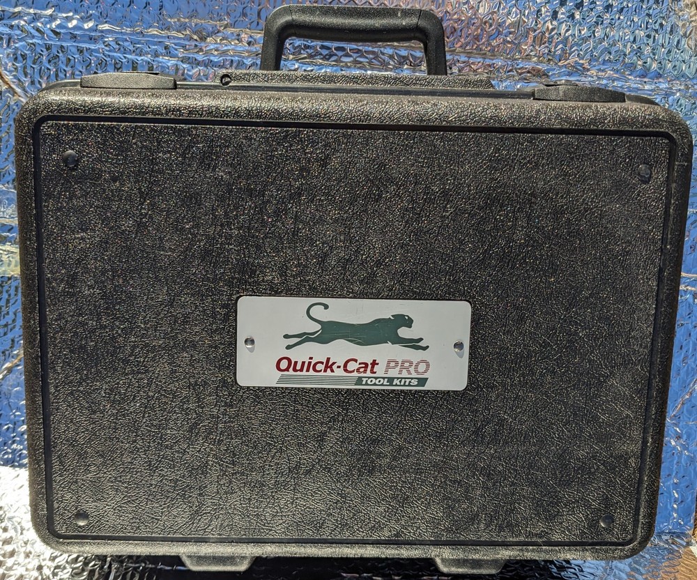 Network Pro: Cat 5/6 Termination Tool Kit Quick Cat Pro w/ LAN Tester, Tracker