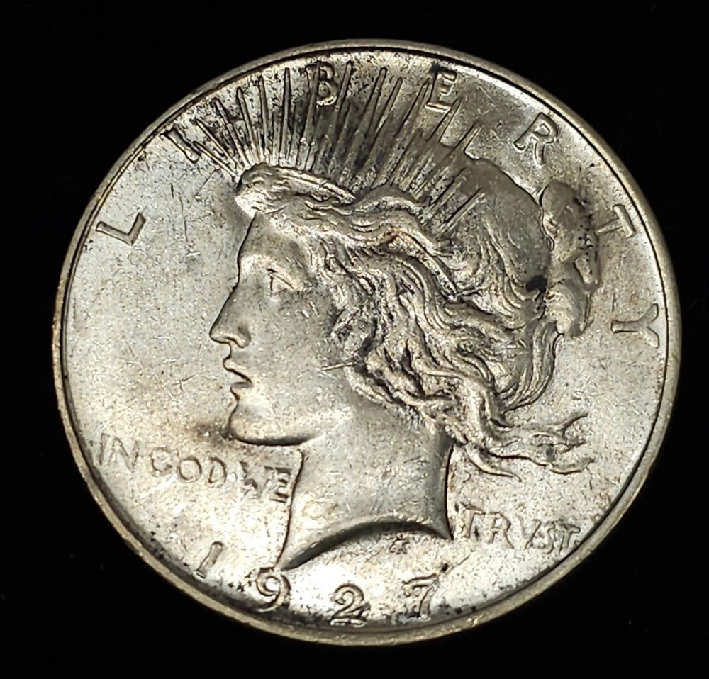 1927-D Peace Dollar AU