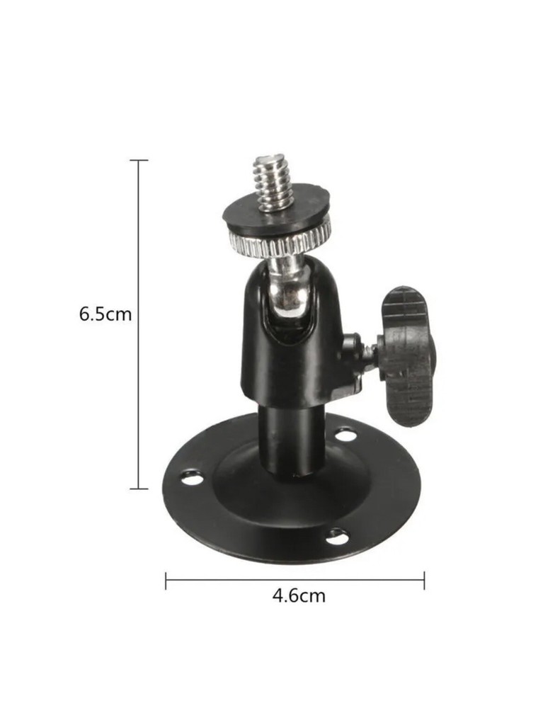 2x Black Wall Ceiling Metal Mount Bracket Stand Holder For CCTV Security Camera
