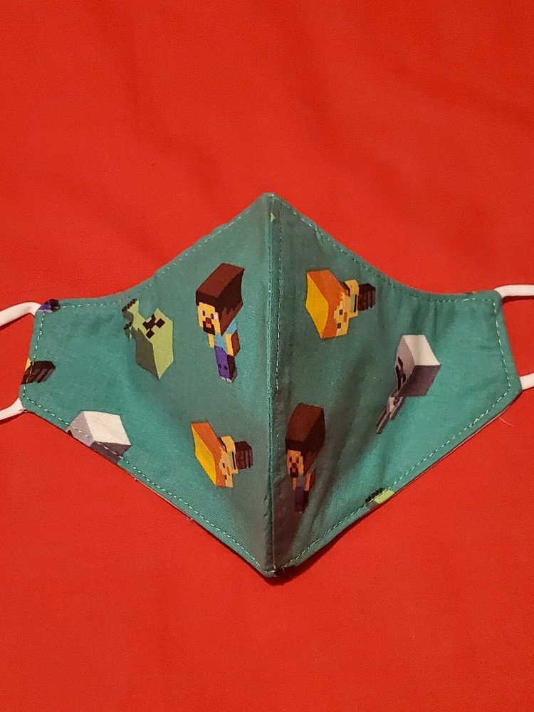 Youth Minecraft Adjustable Face Mask