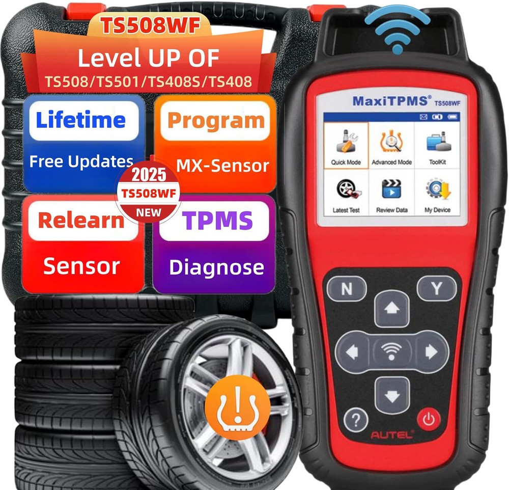 AutelMaxiTPMS TS508WF Programming/Relearn/Activation/Reseat/Diagnostic Tool Kit
