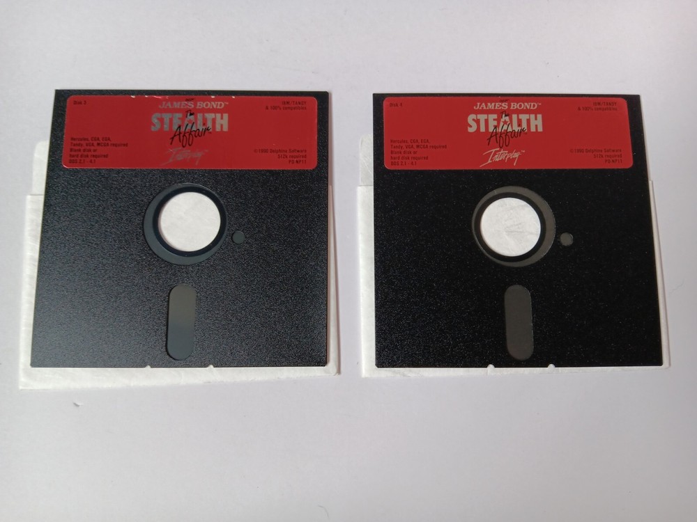 IBM/Tandy James Bond The Stealth Affair Computer Game Software UNTESTED