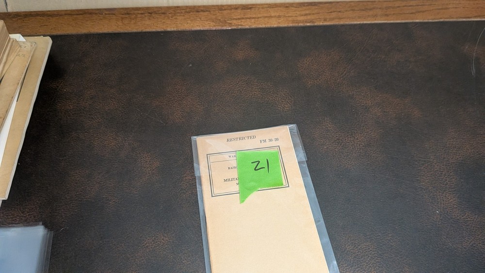 Original WWII War Department Basic Field Manual Maps