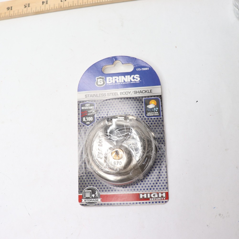 Brinks Stainless Steel Shielded Lock