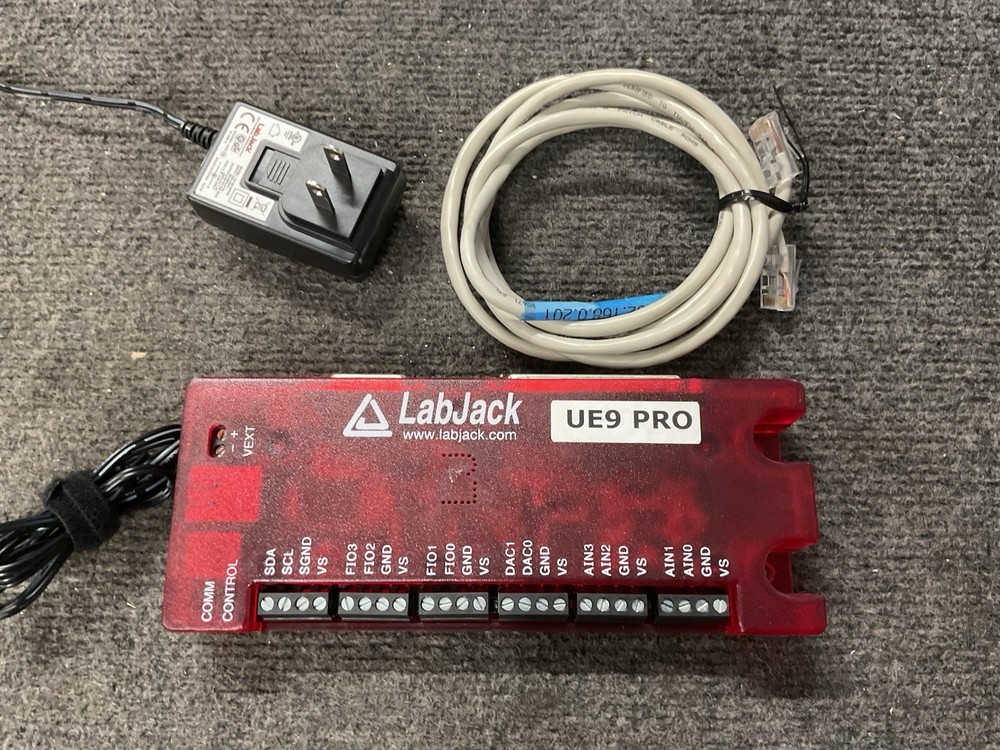 LabJack UE9-Pro USB / Ethernet Data Acquisition Module w/ PS & Cables