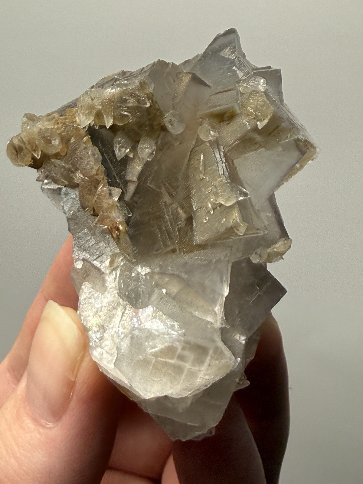 Isometric Fluorite & Scalenohedral Calcite Specimen | Pakistan