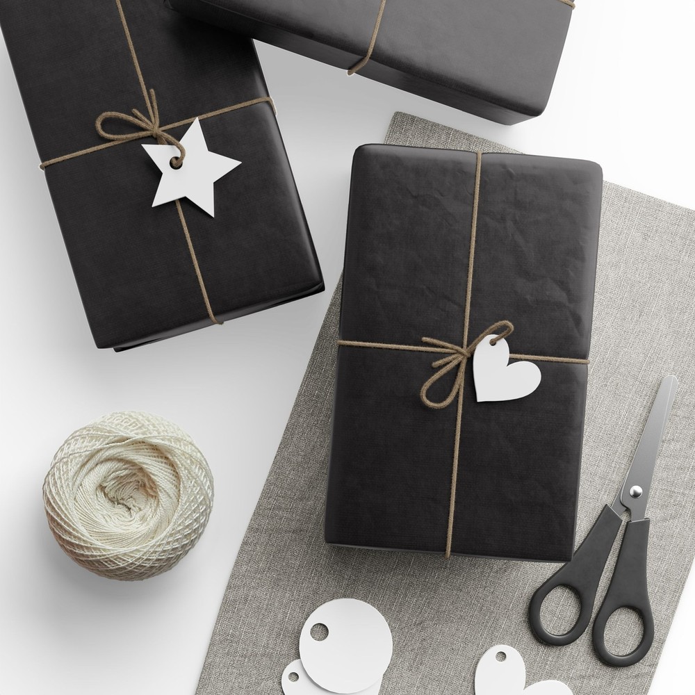 Black Wrapping Papers