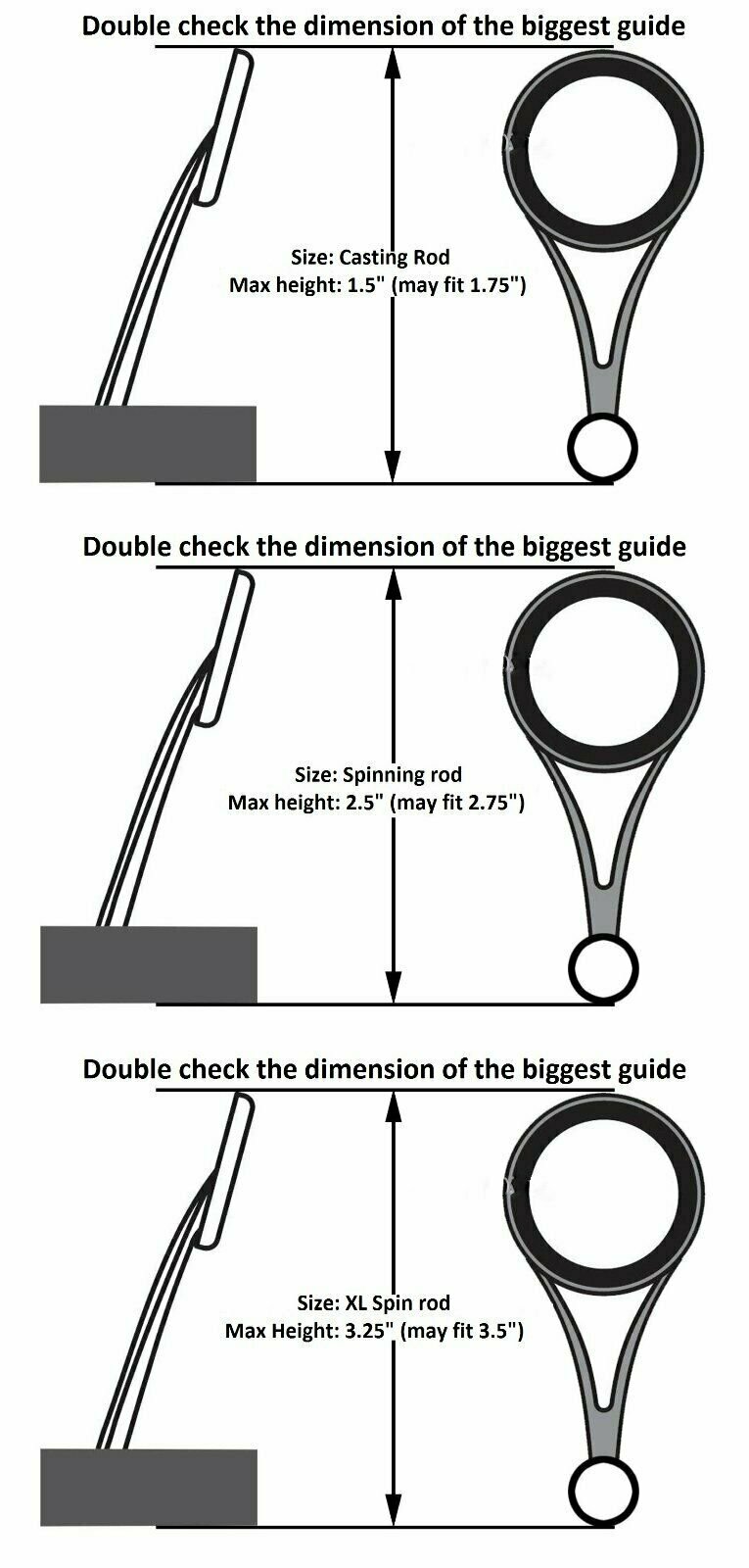 Reaction Tackle Fishing Rod Cover/ Rod Sleeve/ Rod Sock (2-Pack) Blue-Gray