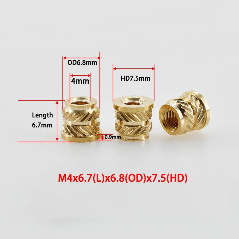 NEW Copper Threaded Insert Nuts M2–M8 Knurled Heat Set for 3D Print & Notebook