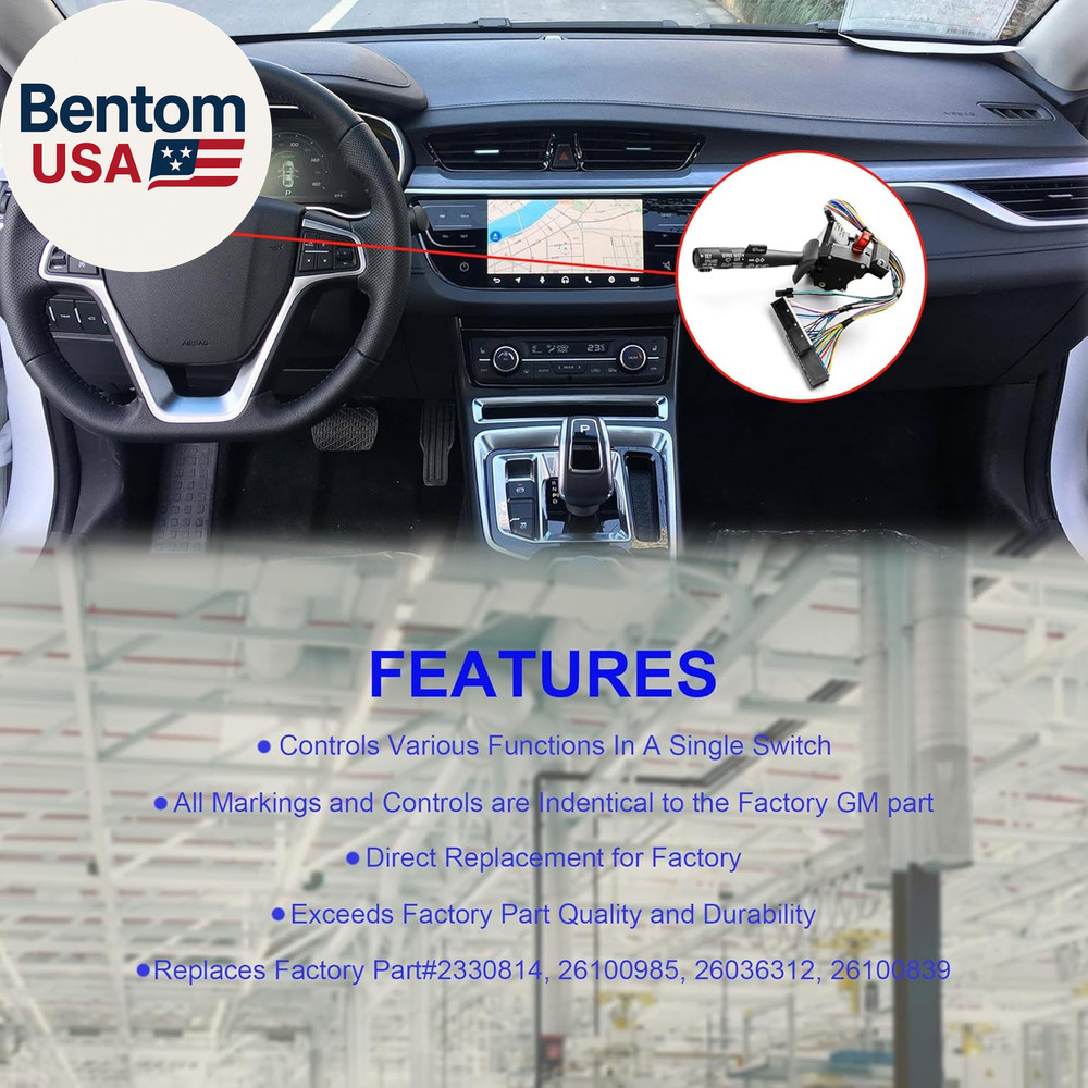 Multi-Function Combination Switch for 1995-2002 Chevy Tahoe, S10, K1500, GMC C15