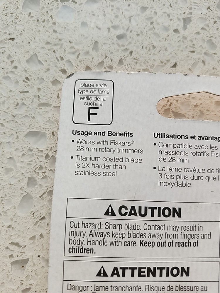 Fiskars 2 Pack Rotary Cutter Trimmer Blade 28mm