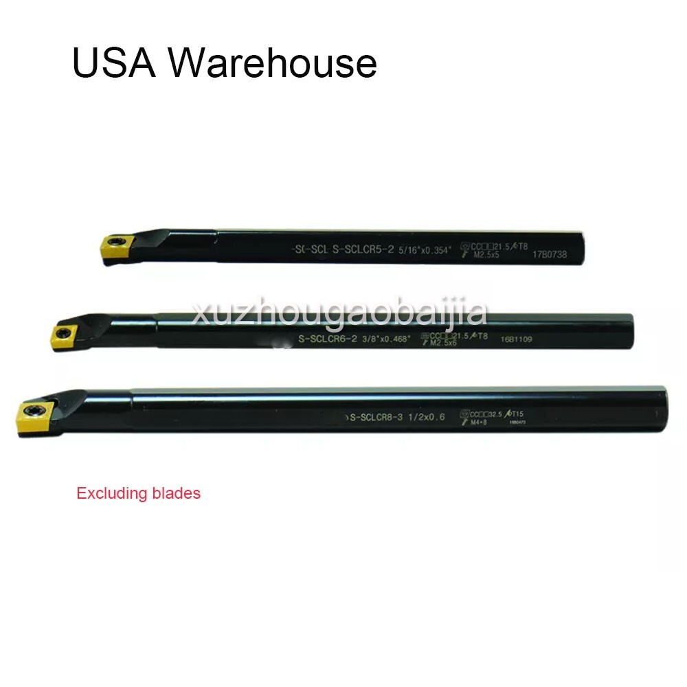 3PC SCLCR INDEXABLE BORING BAR SET 5/16 3/8 1/2 FOR CCMT INSERTS