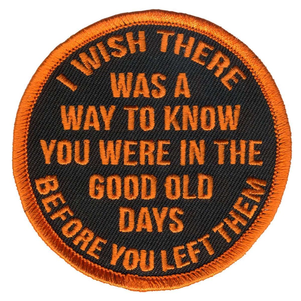 Hot Leathers Good Old Days 3" X 3" Patch PPL9773