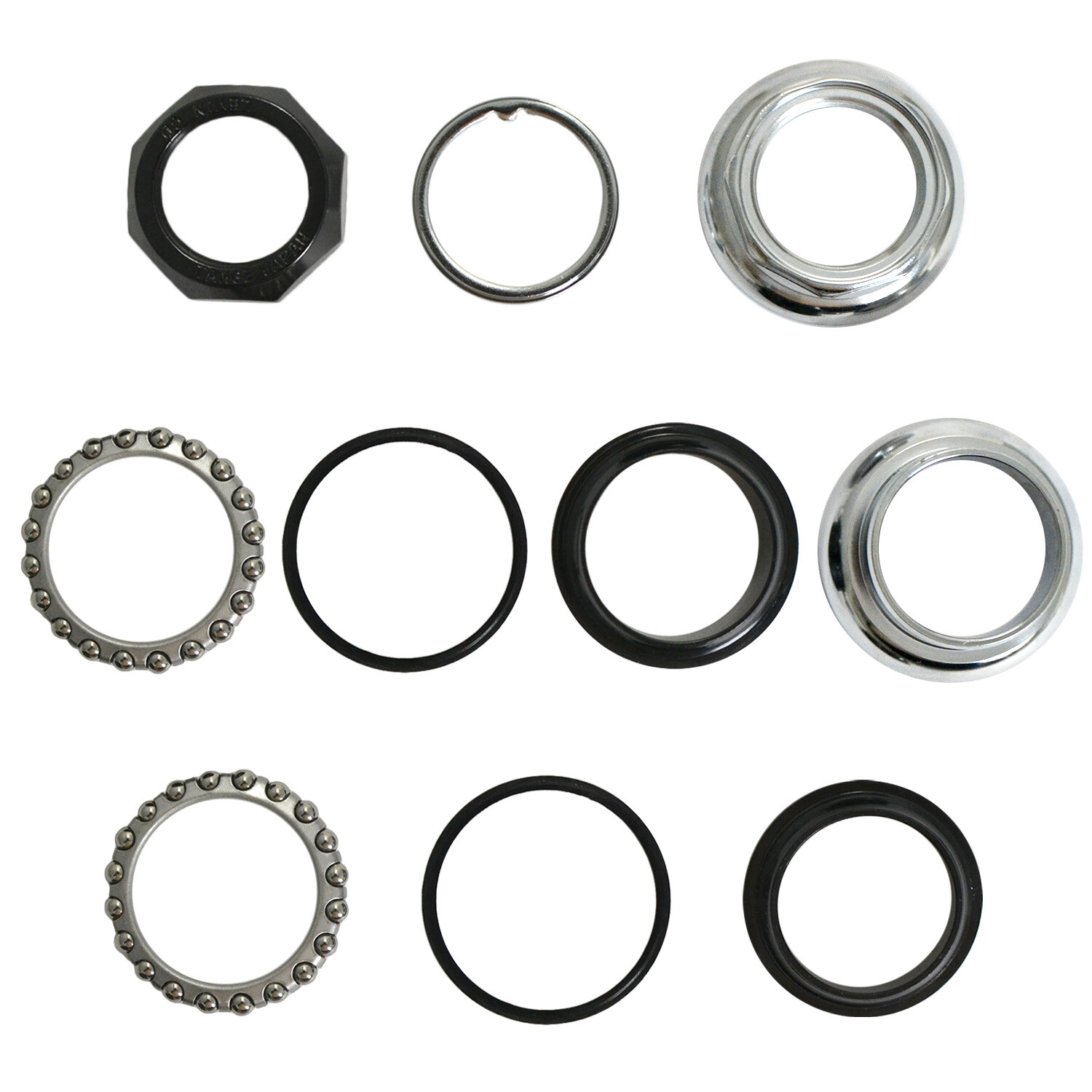 Tange-Seiki Levin CDS 1" Threaded Headset 26.4mm Crown Race Chrome , Silver