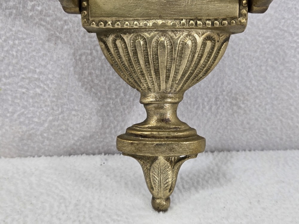Vintage Solid Brass Virginia Style Blank Monogram Space Door Knocker