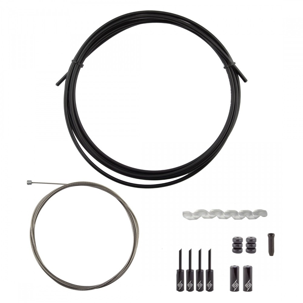 Origin8 Slick Compressionless 1x Gear Cable Kit for MTB & Road, Smooth Shifting