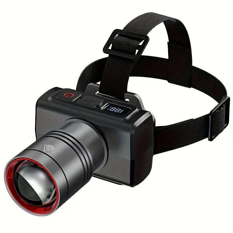 LED Headlamp USB Rechargeable Flashlight Waterproof Head Lamp Torch Camping