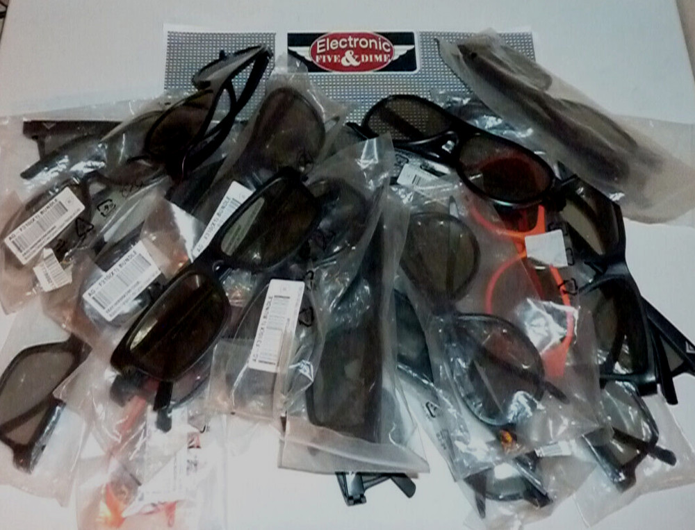 ASSORTED 3D GLASSES A FEW DIFFERNT BRANDS  25PCS