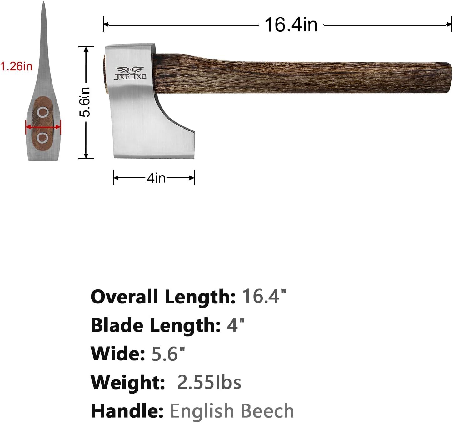 Throwing Axe Hatchet [2 Pack] | 1.58lb Head, 16.4" Handle | Competition Axe