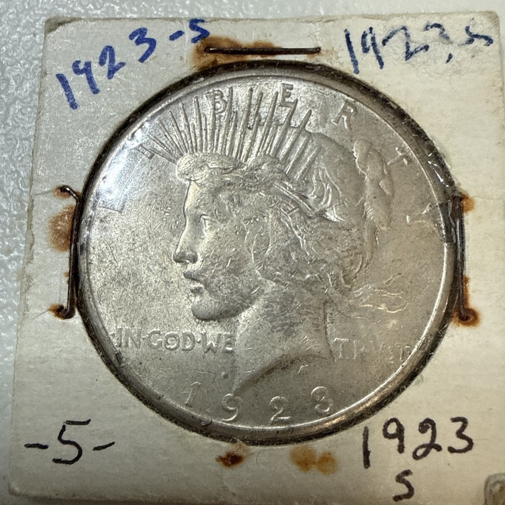 1923-S Peace Dollar In VF Condition