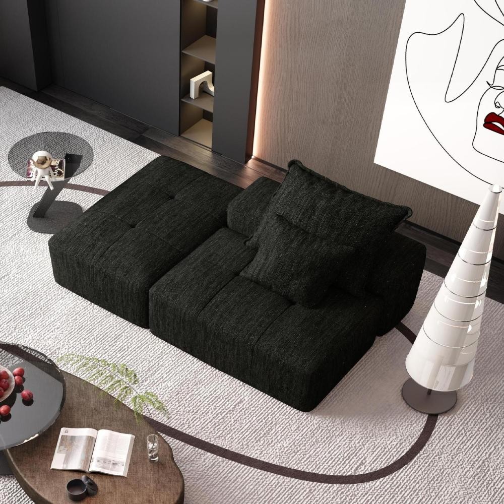 Modular Sectional Sofa, Chenille Fabric, No Assembly Required