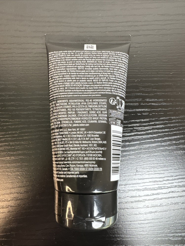Redken Brews Work Hard Molding Paste Max control 5 oz